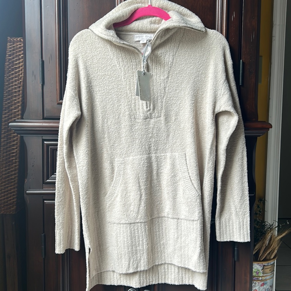 Barefoot Dreams half zip tunic xm nwt